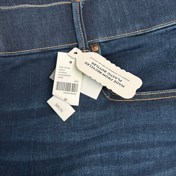 Lane Bryant Plus Size 28 Pull On High Rise Boot Cut Jeans Denim Pants Blue NWT - Picture 4 of 8